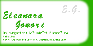 eleonora gomori business card